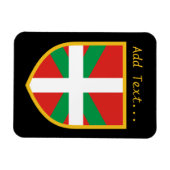 Baskenflagge Magnet (Horizontal)