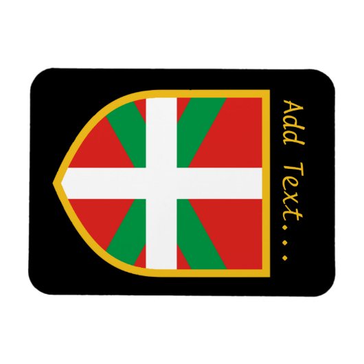 Baskenflagge Magnet (Horizontal)