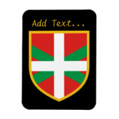 Baskenflagge Magnet (Vertikal)