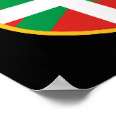 Baskenflagge Poster (Ecke)