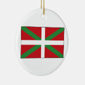 Baskenflagge Spanien Keramik Ornament (Rechts)