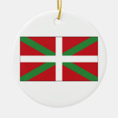 Baskenflagge Spanien Keramik Ornament (Vorne)