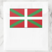 Baskenflagge Spanien Rechteckiger Aufkleber (Tasche)