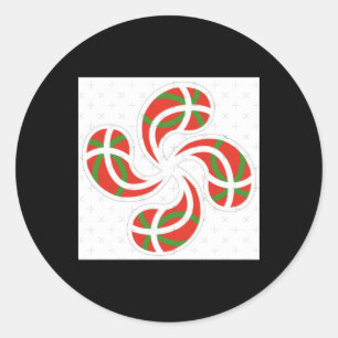 Baskenkreuz Runder Aufkleber