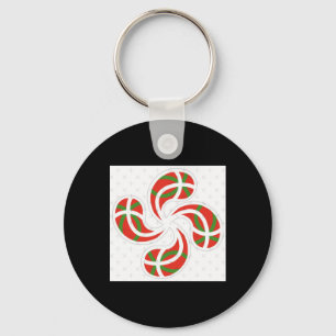 Baskenkreuz Schlüsselanhänger
