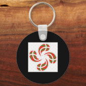 Baskenkreuz Schlüsselanhänger (Vorderseite)