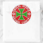 Baskenland-Aufkleber Runder Aufkleber (Tasche)