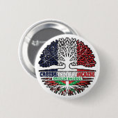 Baskenland Baskenland Frankreich Baumwurzeln Button (Vorne & Hinten)