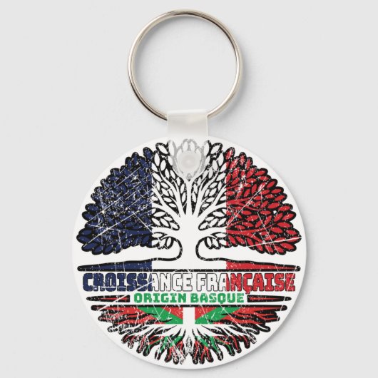 Baskenland Baskenland Frankreich Baumwurzeln Schlüsselanhänger (Vorderseite)