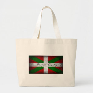 Baskenland Distressed Flagge Jumbo Stoffbeutel