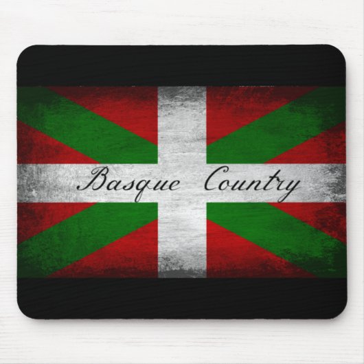 Baskenland Distressed Flagge Mousepad (Vorne)