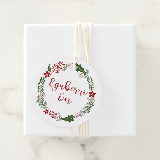 Baskenland frohe Weihnachten, Custom Geschenkanhänger (Beispiel)