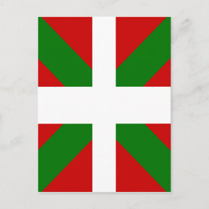 Baskenland Hochwertige Flagge Postkarte