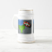 Baskenland mit seiner eigenen Flagge Bierglas (Vorderseite Links)