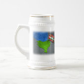 Baskenland mit seiner eigenen Flagge Bierglas (Links)