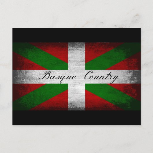 Baskenland: Not leidende Flagge Postkarte (Vorderseite)