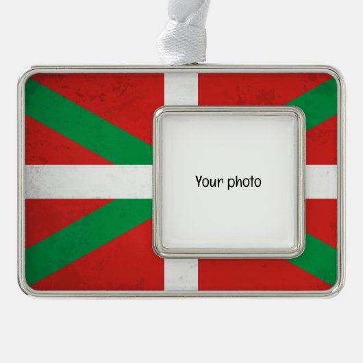 Baskenland Rahmen-Ornament Silber (Vorderseite)
