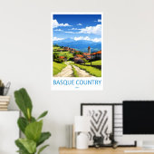 Baskenland-Reiseposter 1 Poster (Heimbüro)