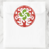Baskenland Runder Aufkleber (Tasche)