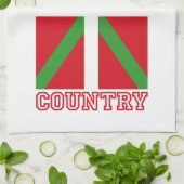 Baskenland und ikurriña, küchentuch (Gefaltet)