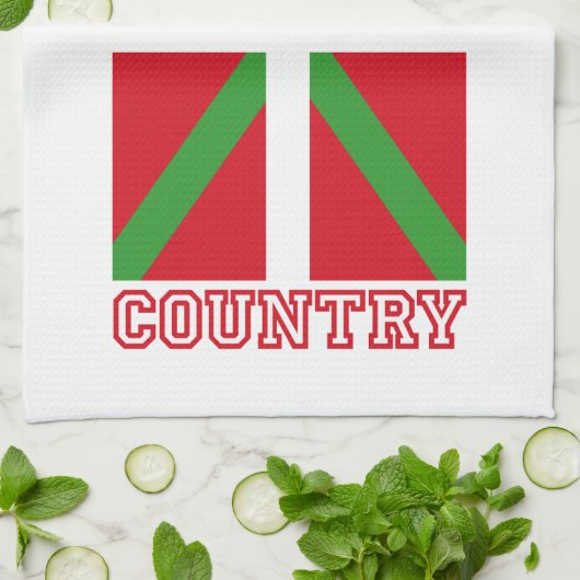 Baskenland und ikurriña, küchentuch (Gefaltet)