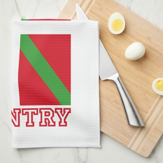 Baskenland und ikurriña, küchentuch (Viertel Falte)