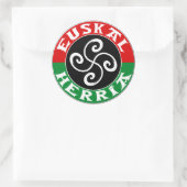 Baskensticker Runder Aufkleber (Tasche)