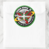Baskensticker Runder Aufkleber (Tasche)
