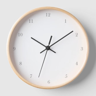 Baskerville Old Face Minimalistischer Klassiker Ei Uhr
