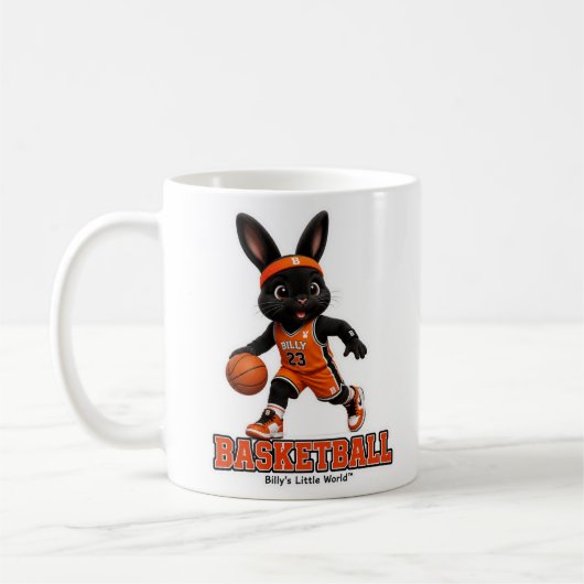 Basket Ball Billy der Rabbit™ Sportserie Kaffeetasse (Links)