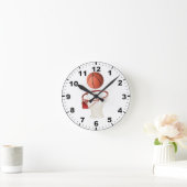 "Basket ball" design wall clocks Runde Wanduhr (Zuhause)