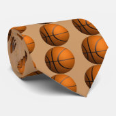 Basket Ball Sport Neck Tie Krawatte (Gerollt)