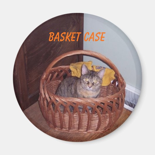 Basket Case Kitty Magnet (Vorne)