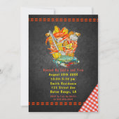 Basket Crab Boil Party Einladung (Vorderseite)