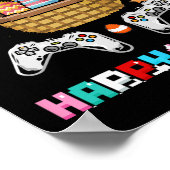 Basket Gamer Video Gamer Controller mit Ostereier Poster (Ecke)