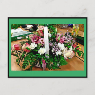 BASKET MIT HANDLE POSTKARTE