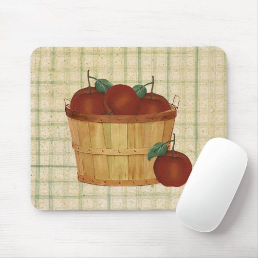 Basket Of Apples Mousepad (Mit Mouse)