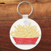 Basket Of French Fries Keychain Schlüsselanhänger (Vorderseite)