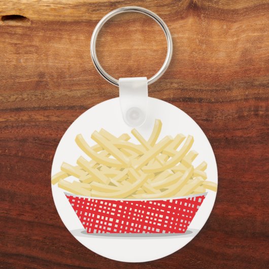 Basket Of French Fries Keychain Schlüsselanhänger (Vorderseite)