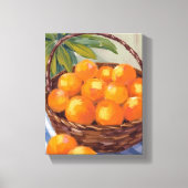 Basket of Oranges Fruit Citrus Painting Leinwanddruck (Vorderseite)