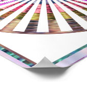 BASKET Weave Celicial Cosmic Rythem Mandala Poster (Ecke)