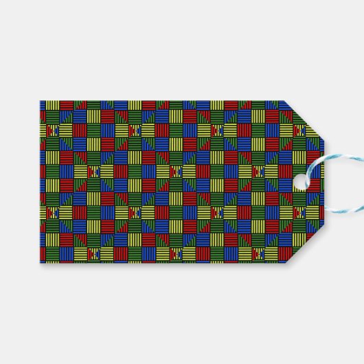 Basket Weave Geschenkanhänger (Vorderseite (Horizontal))