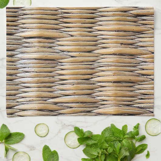 Basket Weave Macro Geschirrtuch (Gefaltet)