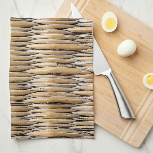 Basket Weave Macro Geschirrtuch (Viertel Falte)