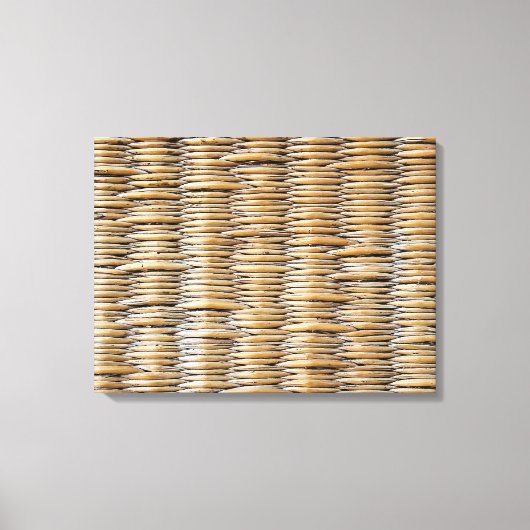 Basket Weave Macro Leinwanddruck (Vorderseite)