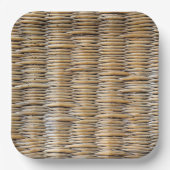 Basket Weave Macro Pappteller (Vorderseite)