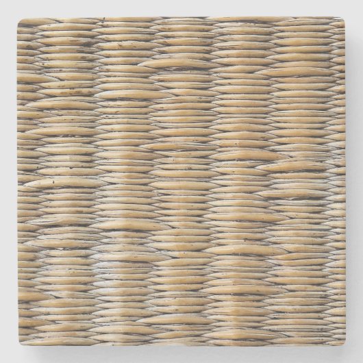 Basket Weave Macro Steinuntersetzer (Vorderseite)