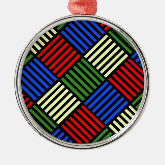 Basket Weave Ornament Aus Metall (Vorne)