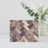 Basket Weave Postkarte (Stehend Vorderseite)