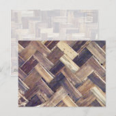 Basket Weave Postkarte (Vorne/Hinten)